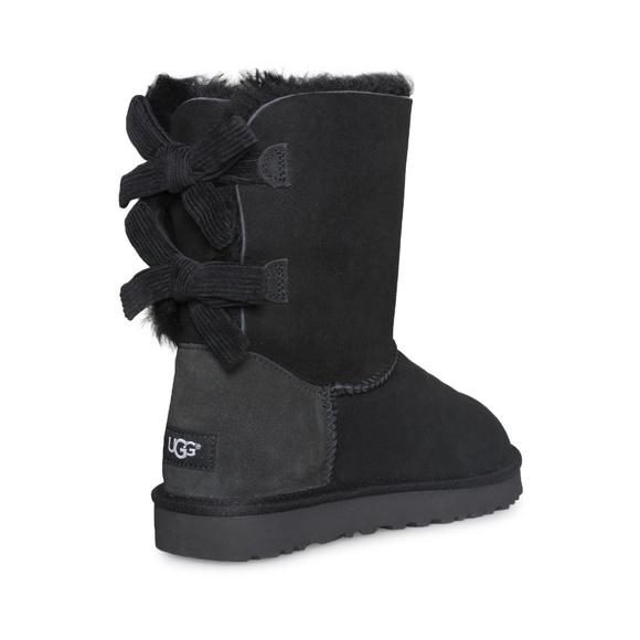 UGG CORDUROY Bailey Bow Boots BLACK NIB 7  UGG CORDUROY Bailey Bow Boots BLACK NIB 7